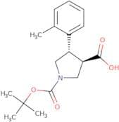 (3R,4S)-1-(tert-Butoxycarbonyl)-4-(o-tolyl)pyrrolidine-3-carboxylic acid
