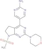 5-(7-(Methylsulfonyl)-2-morpholino-6,7-dihydro-5H-pyrrolo[2,3-d]pyrimidin-4-yl)pyrimidin-2-amine