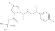 tert-Butyl (S)-2-((2-(4-bromophenyl)-2-oxoethyl)carbamoyl)-4,4-difluoropyrrolidine-1-carboxylate