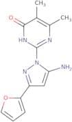 2-[5-Amino-3-(2-furyl)-1H-pyrazol-1-yl]-5,6-dimethylpyrimidin-4(3H)-one