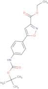 5-(4-tert-Butoxycarbonylaminophenyl)-isoxazole-3-carboxylic acid ethyl ester