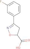 3-(3-Fluorophenyl)-4,5-dihydro-1,2-oxazole-5-carboxylic acid