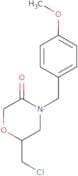 6-(chloromethyl)-4-[(4-methoxyphenyl)methyl]morpholin-3-one