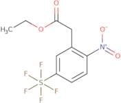 Ethyl (2-nitro-5-(pentafluorosulfanyl)phenyl) acetate