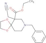 Ethyl 8-benzyl-6-(cyanomethyl)-1,4-dioxa-8-azaspiro[4,5]decane-6-carboxylate