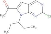 1-(2-Chloro-7-(pentan-3-yl)-7H-pyrrolo[2,3-d]pyrimidin-6-yl)ethanone