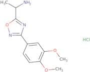 {1-[3-(3,4-Dimethoxyphenyl)-1,2,4-oxadiazol-5-yl]ethyl}amine hydrochloride
