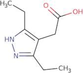 2-(3,5-Diethyl-1H-pyrazol-4-yl)acetic acid