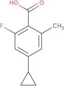 4-Cyclopropyl-2-fluoro-6-methylbenzoic acid