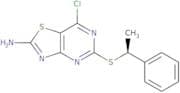 Thiazolo[4,5-d]pyrimidin-2-amine, 7-chloro-5-[[(1S)-1-phenylethyl]thio]-