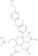 (3R,4S,5R,6R)-6-(Acetoxymethyl)-2-(4-chloro-3-(4-ethoxybenzyl)phenyl)-2-methoxytetrahydro-2H-pyran…