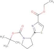 2-((S)-1-tert-Butoxycarbonyl-pyrrolidin-2-yl)-thiazole-4-carboxylic acid ethyl ester