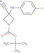 1-Azetidinecarboxylic acid, 3-cyano-3-[(4-fluorophenyl)amino]-, 1,1-dimethylethyl ester