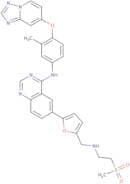 6-[5-[[[2-(Methylsulfonyl)ethyl]amino]methyl]-2-furanyl]-N-[3-methyl-4-([1,2,4]triazolo[1,5-a]pyri…
