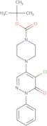 tert-Butyl 4-(5-chloro-6-oxo-1-phenyl-1,6-dihydropyridazin-4-yl)piperazine-1-carboxylate
