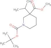 1-(tert-butyl) 3-methyl 3-isopropylpiperidine-1,3-dicarboxylate