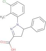 1-(3-Chloro-2-methylphenyl)-5-phenyl-4,5-dihydro-1H-pyrazole-3-carboxylic acid