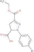 1-(4-Bromophenyl)-3-(ethoxycarbonyl)-4,5-dihydro-1H-pyrazole-5-carboxylic acid
