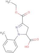 3-(Ethoxycarbonyl)-1-(2-methylphenyl)-4,5-dihydro-1H-pyrazole-5-carboxylic acid