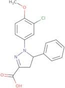 1-(3-Chloro-4-methoxyphenyl)-5-phenyl-4,5-dihydro-1H-pyrazole-3-carboxylic acid