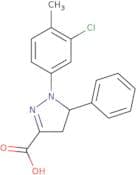 1-(3-Chloro-4-methylphenyl)-5-phenyl-4,5-dihydro-1H-pyrazole-3-carboxylic acid