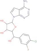 (2R,3R,4S,5R)-2-(4-Amino-7H-pyrrolo[2,3-d]pyrimidin-7-yl)-5-((R)-(4-chloro-3-fluorophenyl)(hydroxy…