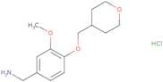 [3-Methoxy-4-(oxan-4-ylmethoxy)phenyl]methanamine hydrochloride