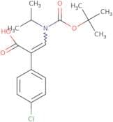 (E)-3-((tert-Butoxycarbonyl)(isopropyl)amino)-2-(4-chlorophenyl)acrylic Acid