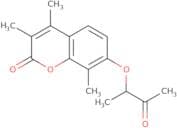 3,4,8-Trimethyl-7-[(3-oxobutan-2-yl)oxy]-2H-chromen-2-one