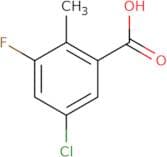 5-Chloro-3-fluoro-2-methylbenzoic acid