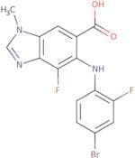 5-((4-Bromo-2-fluorophenyl)amino)-4-fluoro-1-methyl-1H-benzo[d]imidazole-6-carboxylic acid
