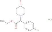 (R)-Ethyl (4-fluorophenyl)-(4-oxo-1-piperidinyl)acetate hydrochloride