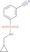 3-Cyano-N-(cyclopropylmethyl)benzene-1-sulfonamide