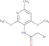 2-bromo-N-[6-methyl-2,4-bis(methylsulfanyl)pyridin-3-yl]acetamide