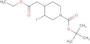 Tert-Butyl 4-(2-Ethoxy-2-Oxoethyl)-3-Fluoropiperidine-1-Carboxylate