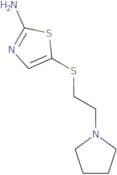 5-(2-(Pyrrolidin-1-yl)ethylthio)thiazol-2-amine