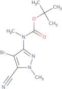 t-Butyl (4-bromo-5-cyano-1-methyl-1H-pyrazol-3-yl)(methyl)carbamate