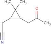 [2,2-Dimethyl-3-(2-oxopropyl)cyclopropyl]acetonitrile