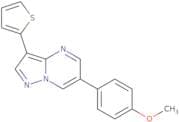 6-(4-Methoxyphenyl)-3-thiophen-2-yl-pyrazolo[1,5-a]pyrimidine