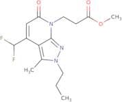 Methyl 3-(4-(difluoromethyl)-3-methyl-6-oxo-2-propyl-2H-pyrazolo[3,4-b]pyridin-7(6H)-yl)propanoate