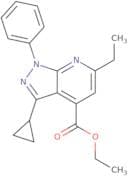 Ethyl 3-cyclopropyl-6-ethyl-1-phenyl-1H-pyrazolo[3,4-b]pyridine-4-carboxylate
