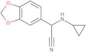 2-(2H-1,3-Benzodioxol-5-yl)-2-(cyclopropylamino)acetonitrile