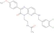 N-[2-[6-[[(3,4-Dichlorophenyl)methyl]amino]-2-(4-methoxyphenyl)-3-oxopyrido[2,3-b]pyrazin-4(3H)-yl…