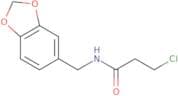 N-(1,3-Dioxaindan-5-ylmethyl)-3-chloropropanamide