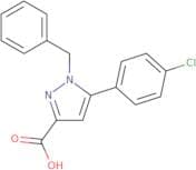 1-Benzyl-5-(4-chlorophenyl)-1H-pyrazole-3-carboxylic acid