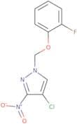 4-Chloro-1-[(2-fluorophenoxy)methyl]-3-nitro-1H-pyrazole