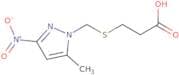 3-{[(5-Methyl-3-nitro-1H-pyrazol-1-yl)methyl]sulfanyl}propanoic acid