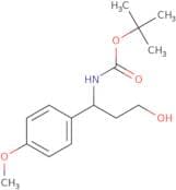 3-(boc-amino)-3-(4-methoxyphenyl)-1-propanol