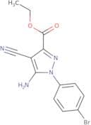 Ethyl 5-amino-1-(4-bromophenyl)-4-cyanopyrazole-3-carboxylate