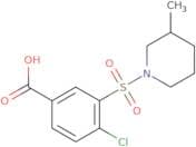 4-Chloro-3-[(3-methylpiperidin-1-yl)sulfonyl]benzoic acid